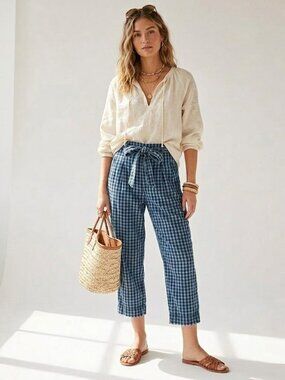 ANTHROPOLOGIE Maeve Avryl Bleached Slim Pants 0